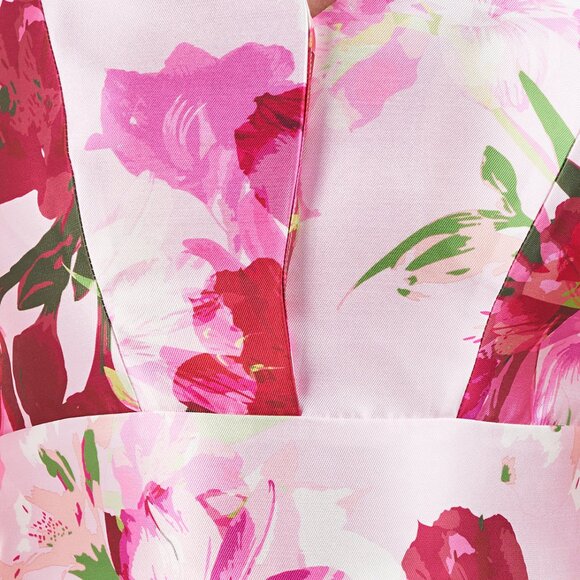 Kay Unger Fleur Walk Thru Jumpsuit – Bold Florals, Modern Drama - Picture 5 of 6